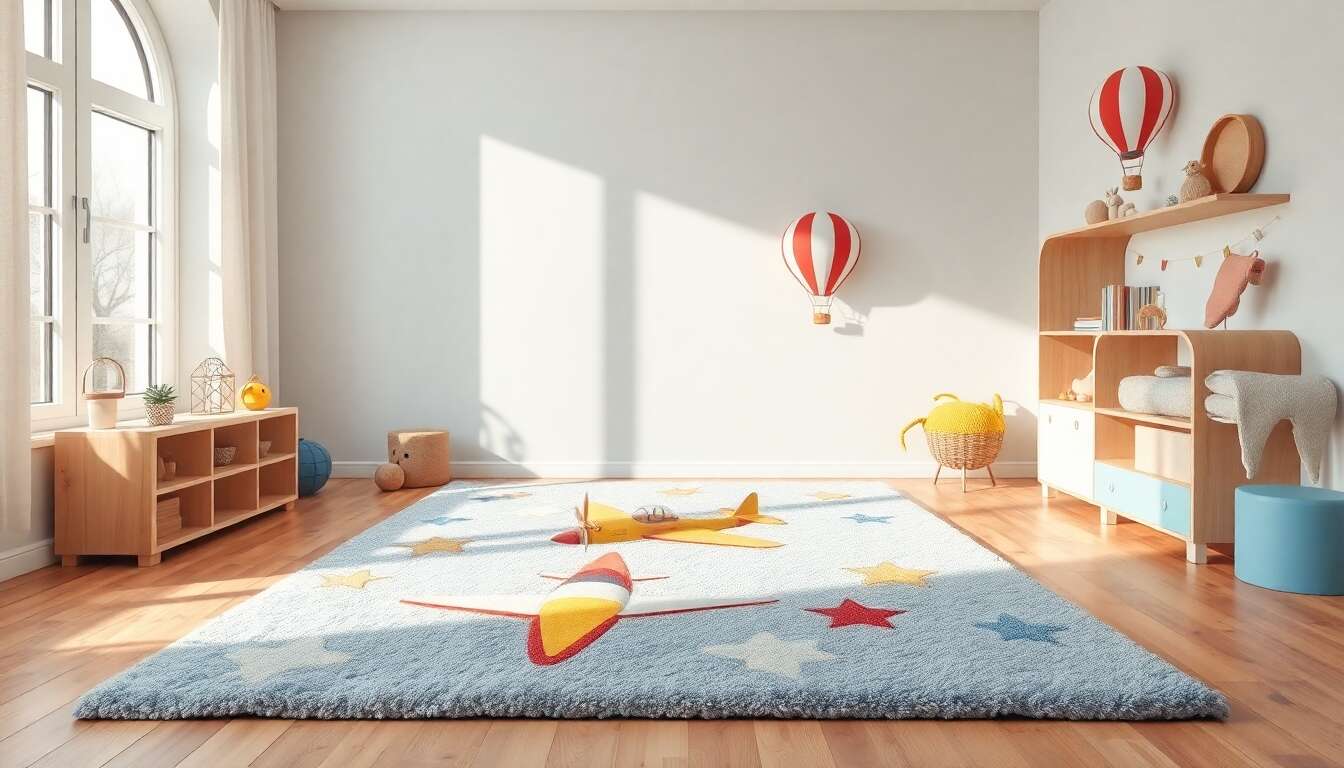 Présentation du tapis enfants carpetia : motifs et dimensions