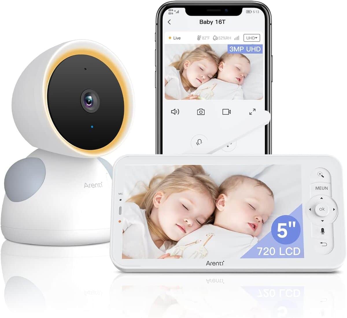 Test : bébé sous haute surveillance avec l'arenti 3MP babyphone caméra