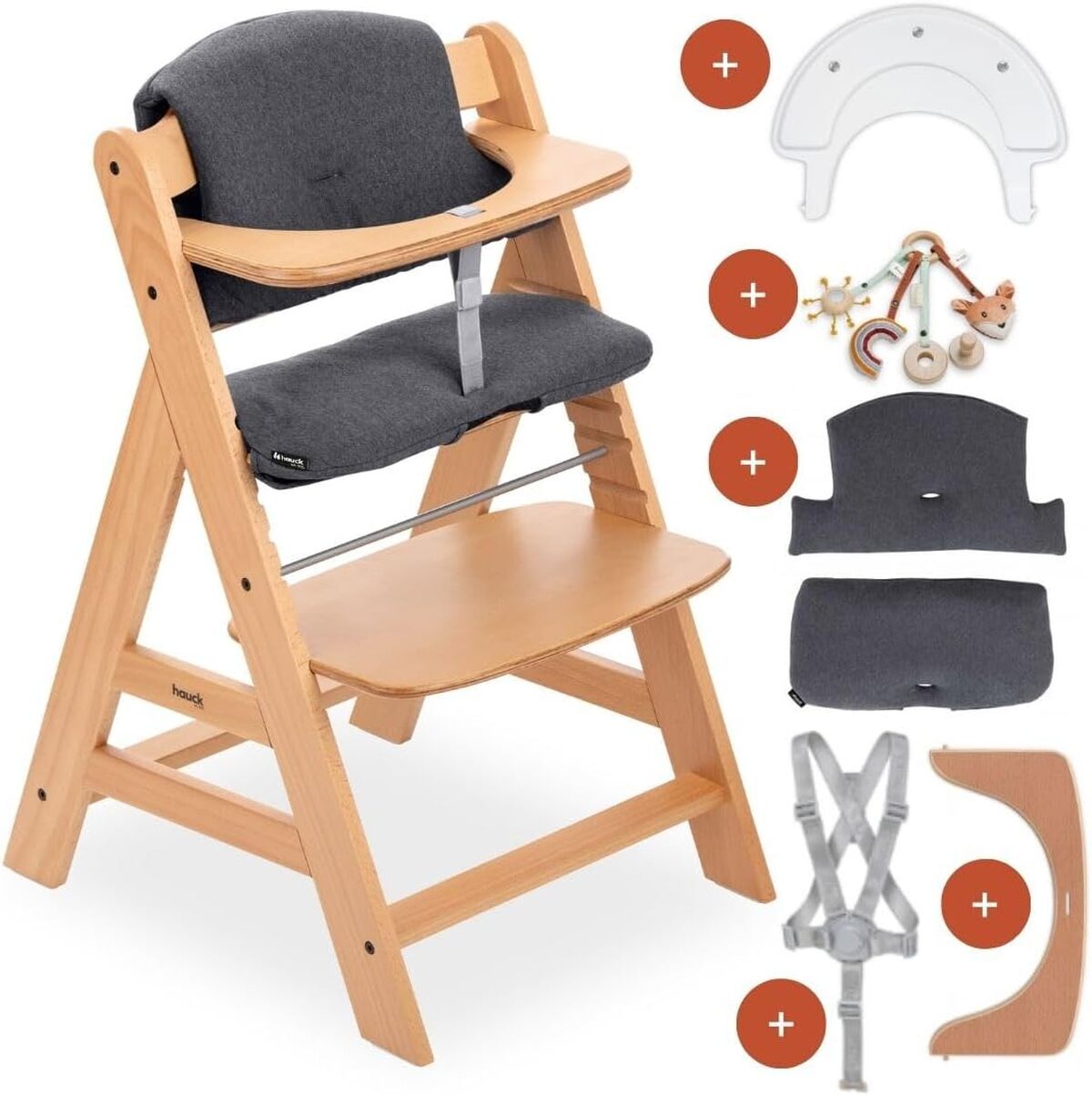 Test de la chaise haute hauck Alpha Plus en bois : praticité et design