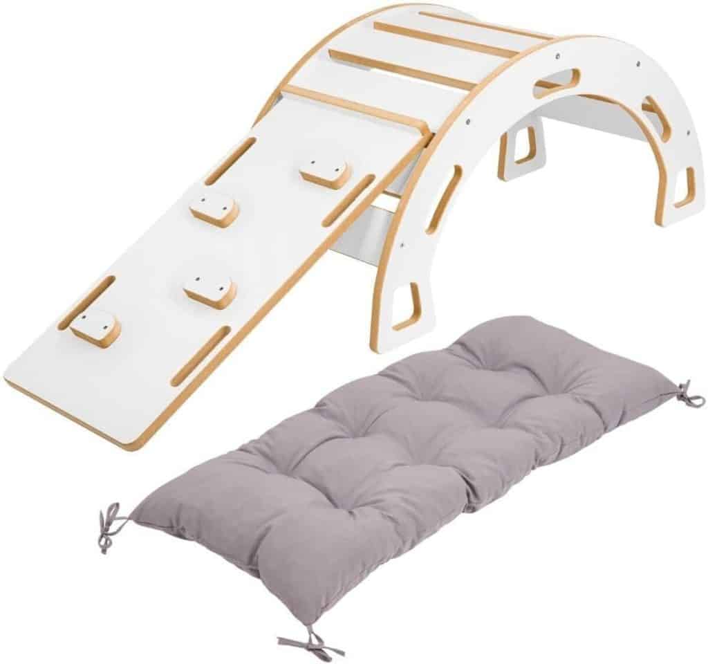 Test de l'ensemble arche d'escalade Obubu pour enfants