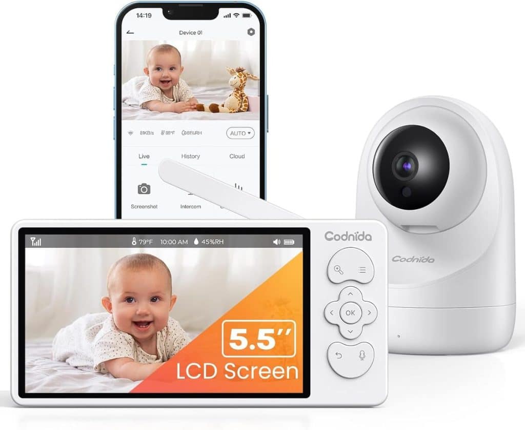 Test du codnida 5.5" : babyphone 2k complet et performant