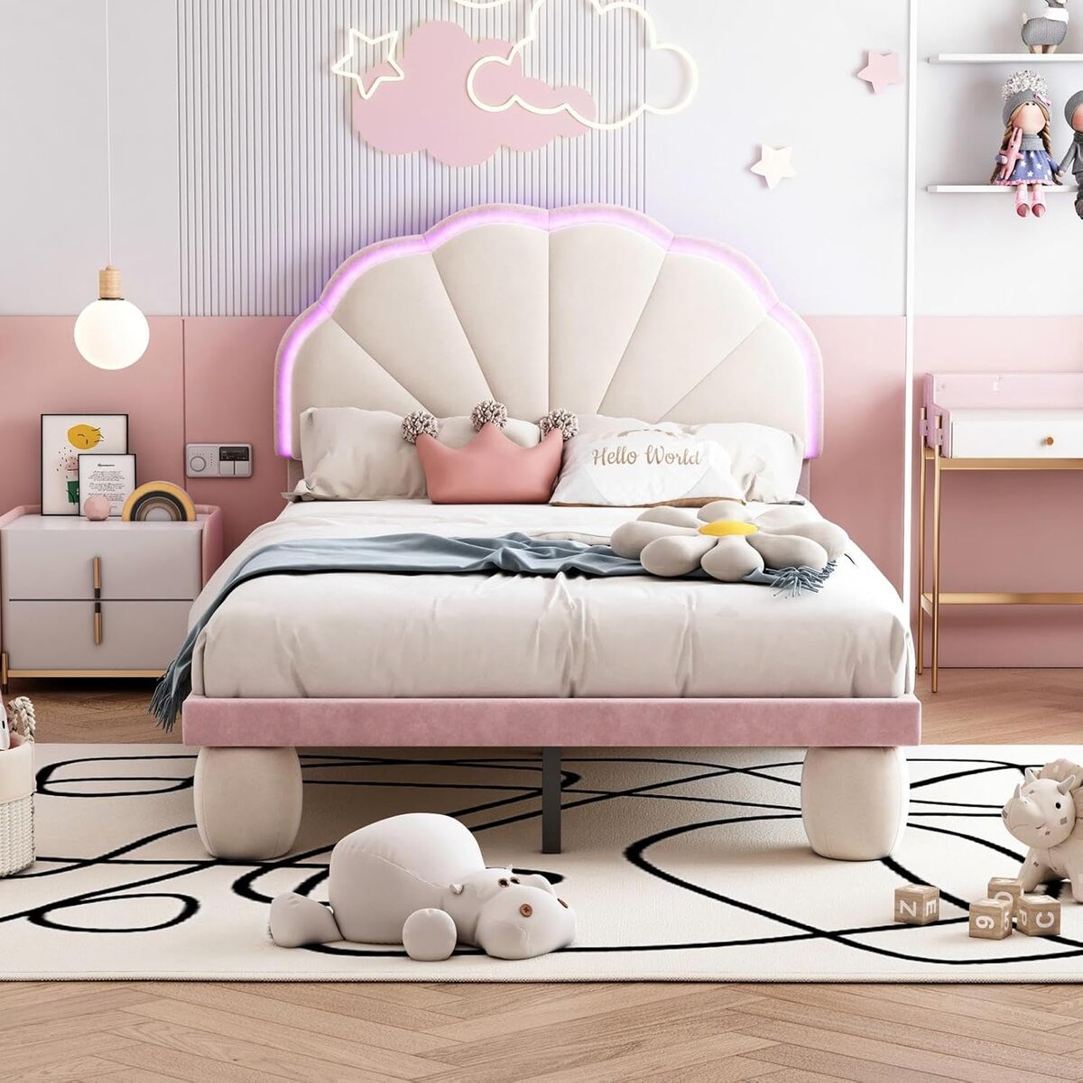 Test du lit PUGSDRLY pour enfants : design et LED innovants