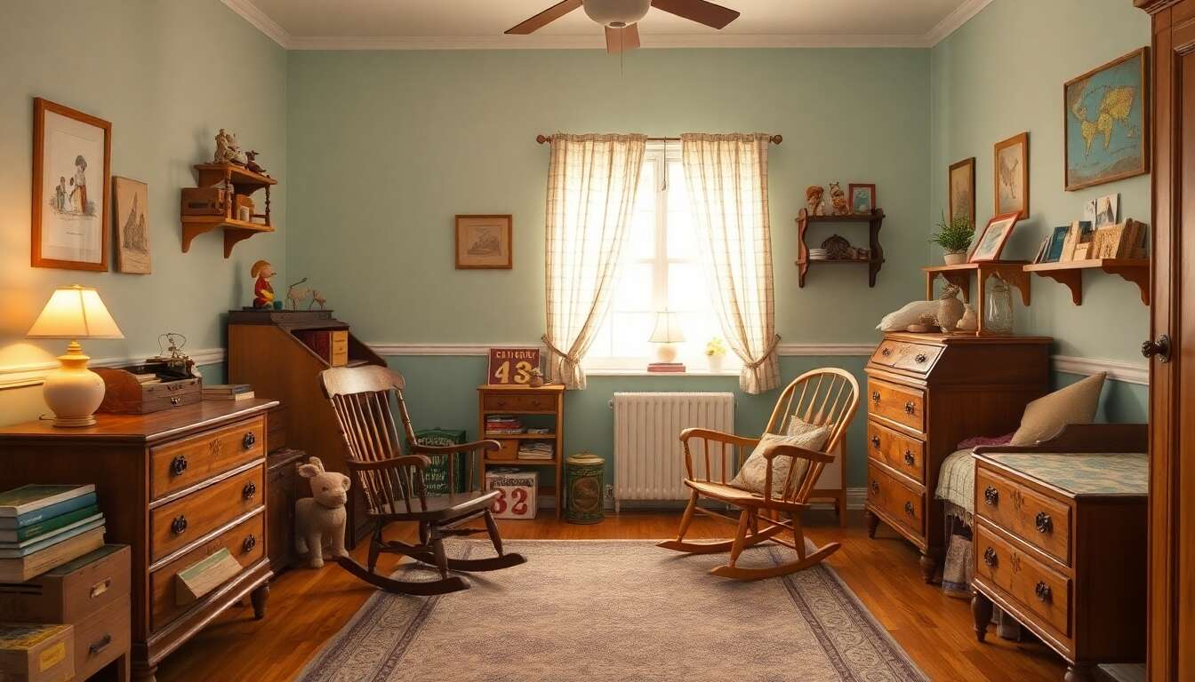 Chambres d'enfants vintage inspirants