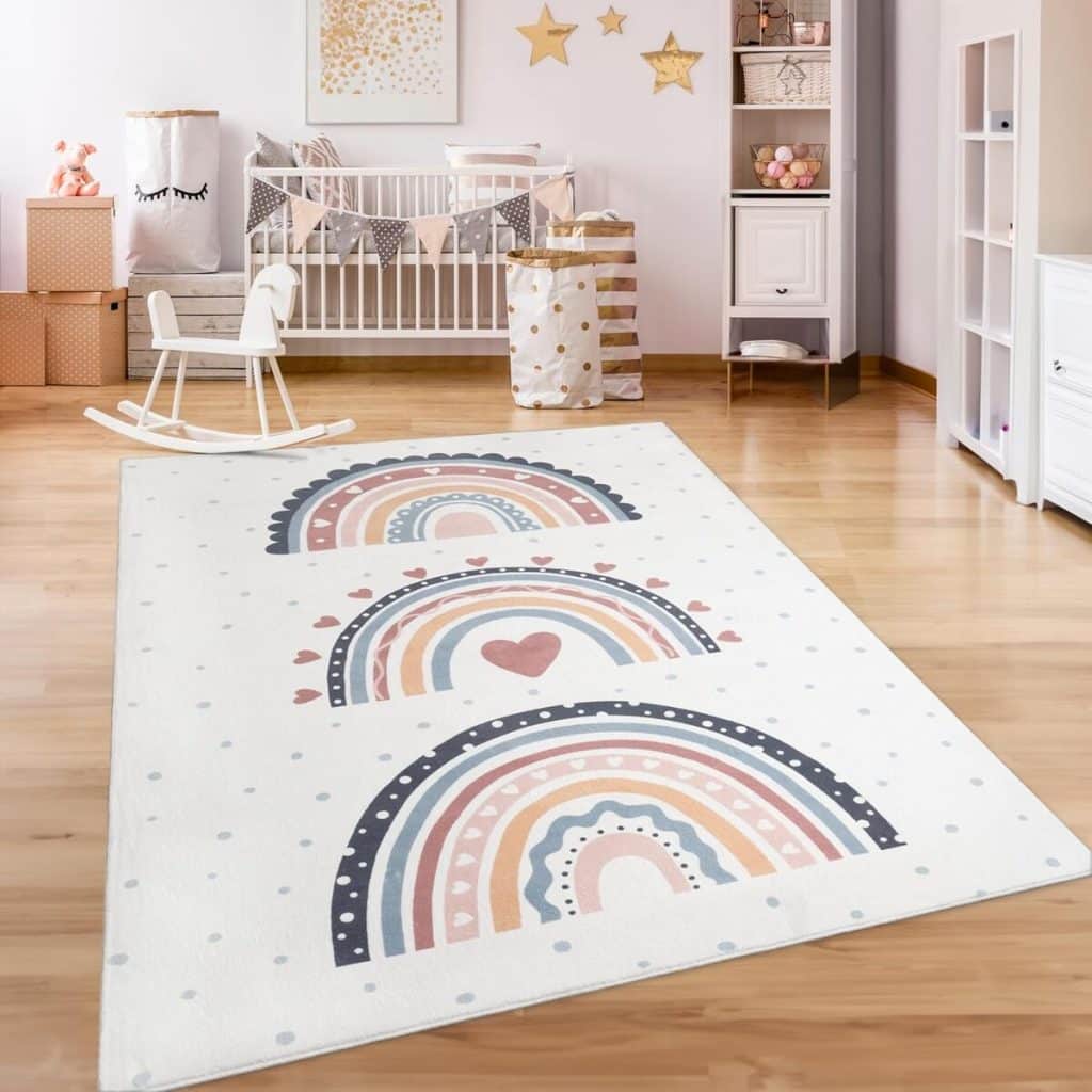 Avis sur le tapis enfant arc-en-ciel Paco Home