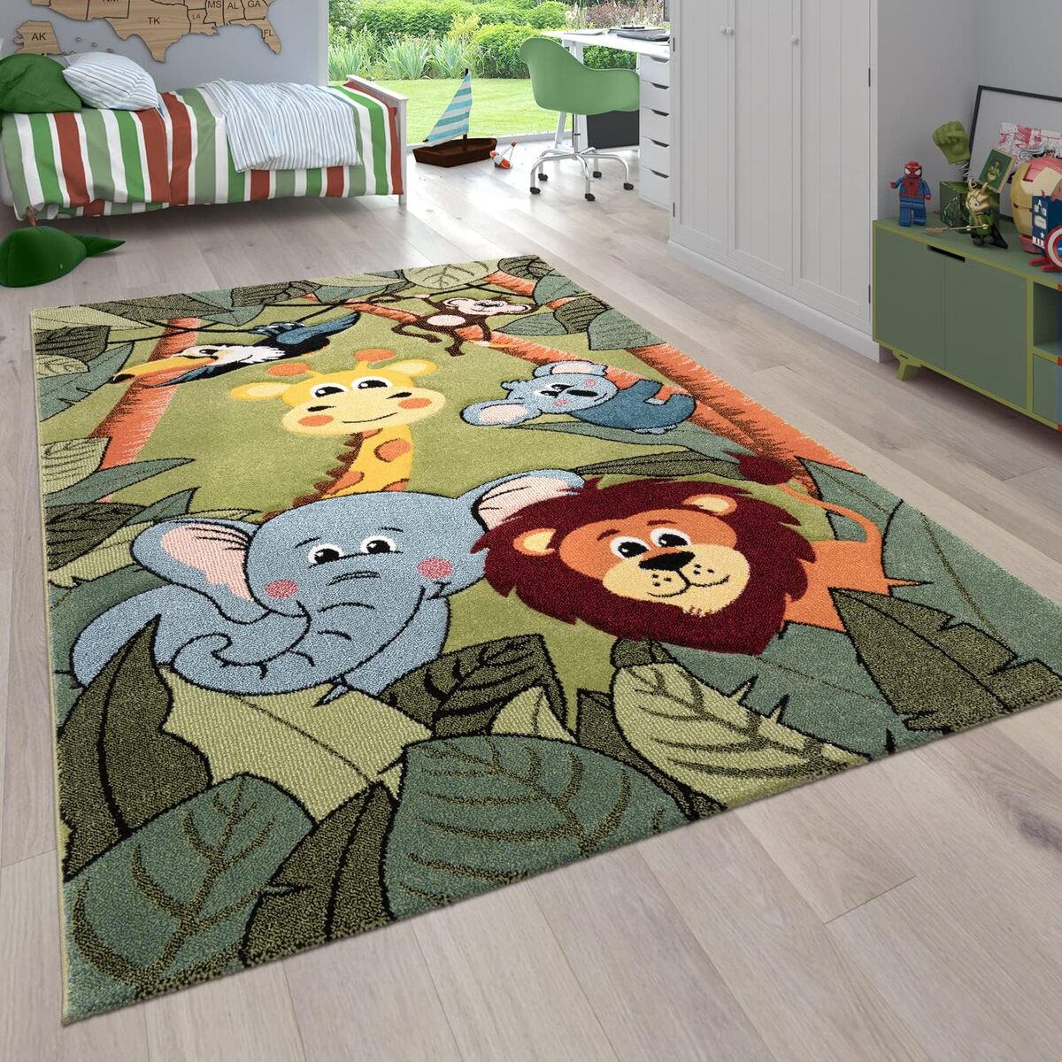 Avis sur le tapis Paco Home enfant jungle vert 200x290 cm