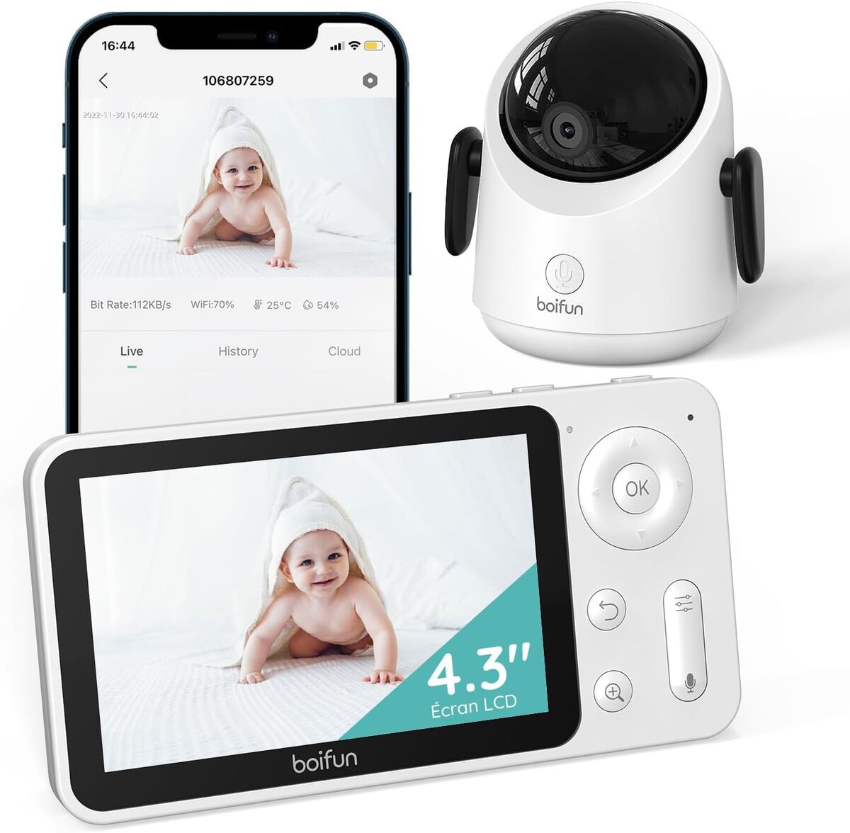 Test du babyphone BOIFUN : surveillance 360° au top