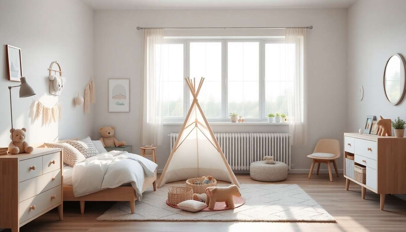 Inspirations nordiques chambres enfant