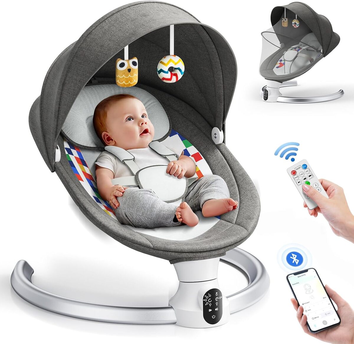 Test du transat électrique bébé Kotsy avec télécommande et Bluetooth