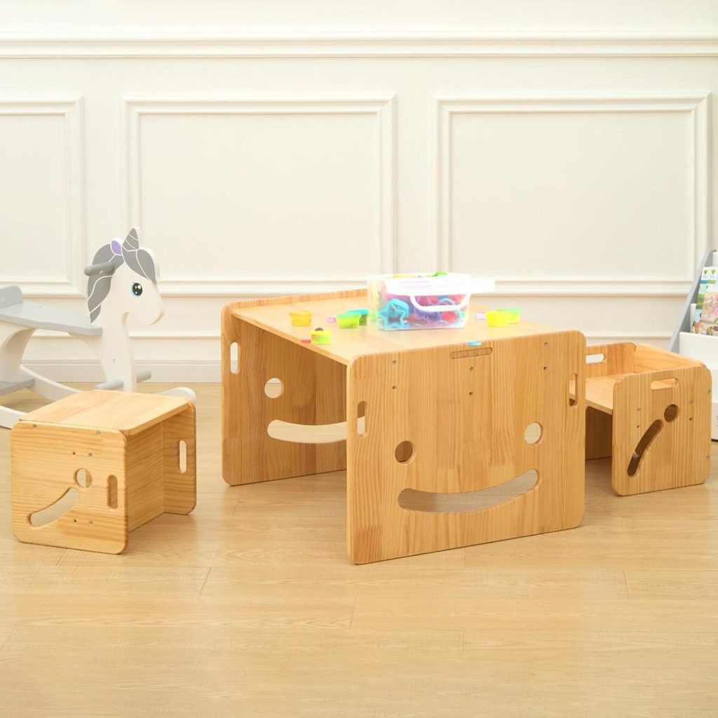 Test : fUNLIO Montessori table enfant et chaises ajustables