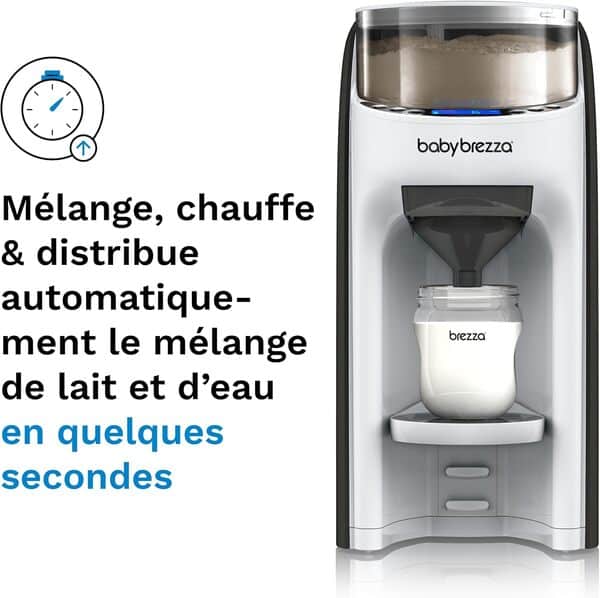 Baby Brezza Formula Pro Advanced, Préparateur de Biberons Instantané Et Automatique, Dose Et Mélange l'eau Chaude Et La Poudre de Lait par Simple Pression d'un Bouton, Noir, 1 Unité