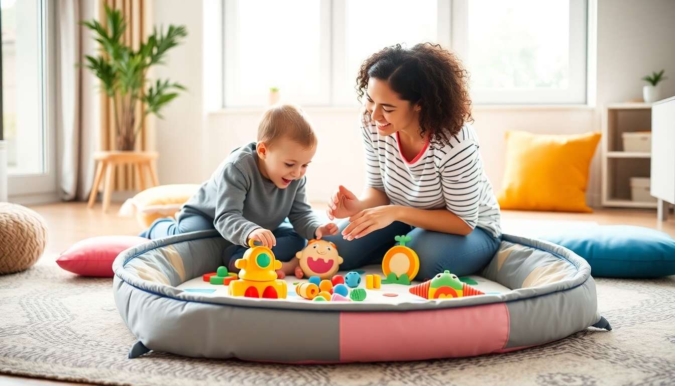 Le tapis d'&eacute;veil, un espace de jeu nomade et &eacute;volutif