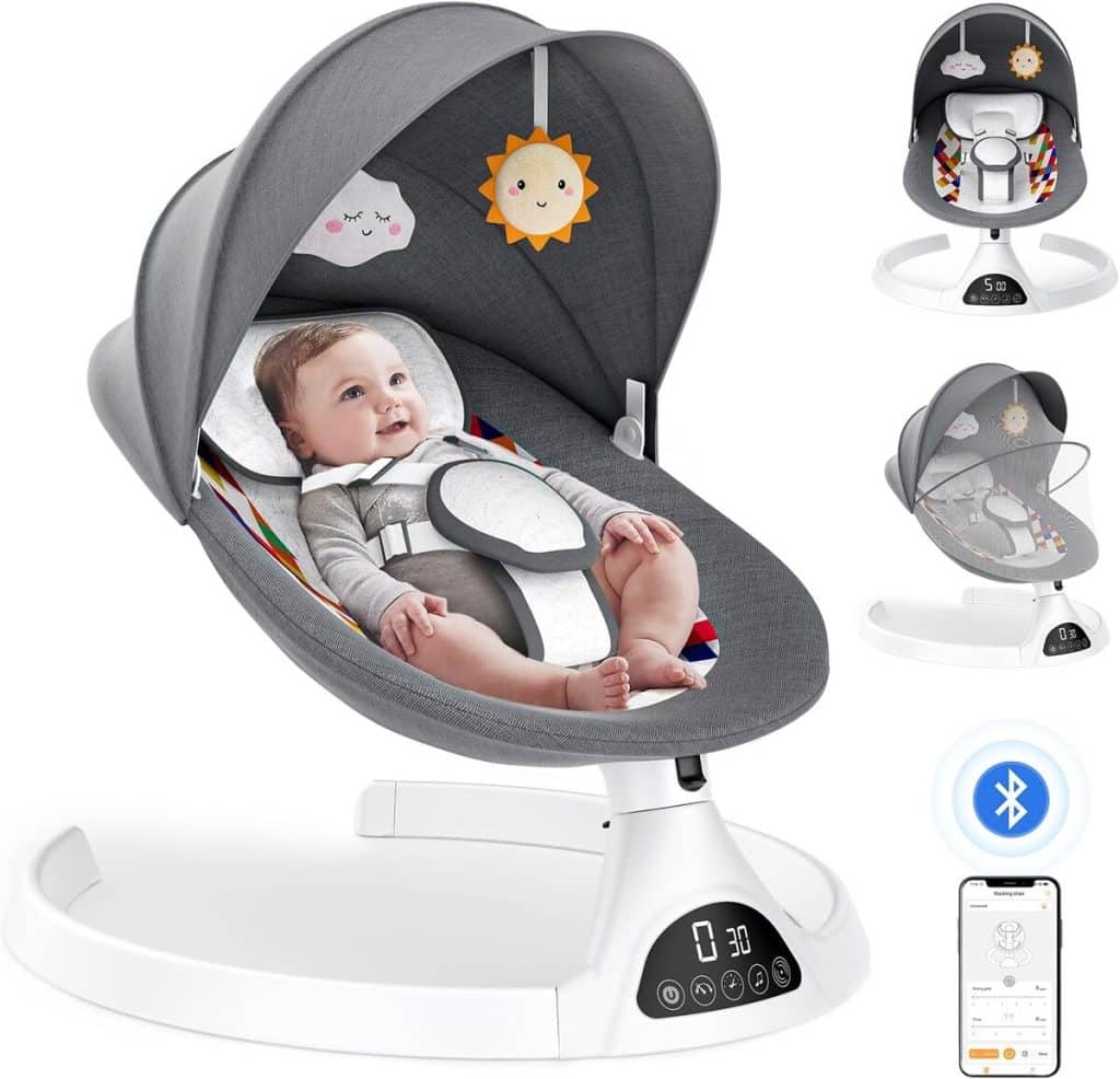Test de la balancelle bébé Biebuxo : confort et sécurité high-tech