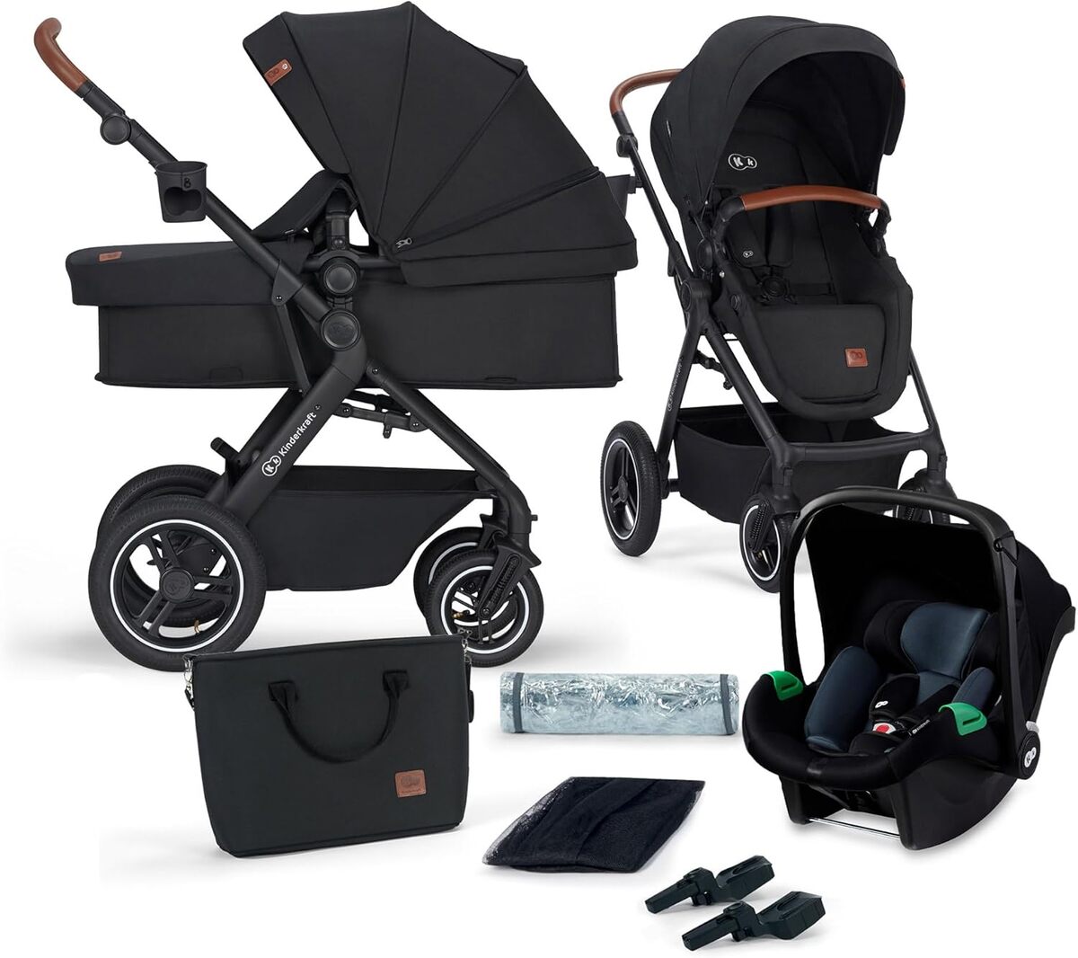 Test de la poussette Kinderkraft B-TOUR 3 en 1 : praticité au quotidien