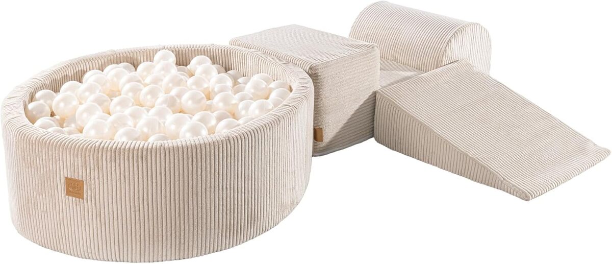 Test des blocs d'escalade Meowbaby avec piscine à balles pour bébés