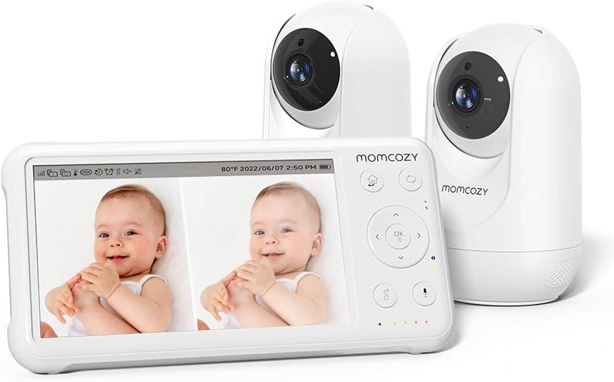Test du babyphone Momcozy avec caméra et écran 5 pouces HD