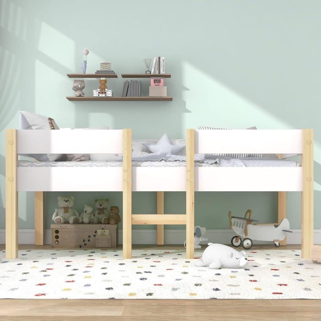 Test du lit mezzanine KOMHTOM : sécurité et rangement optimal pour enfants
