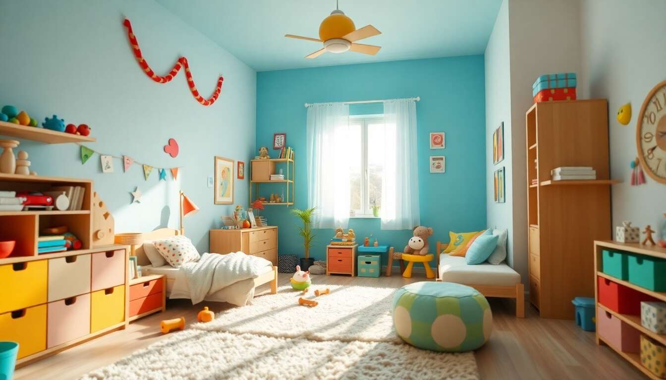 Astuces déco colorée chambre enfant