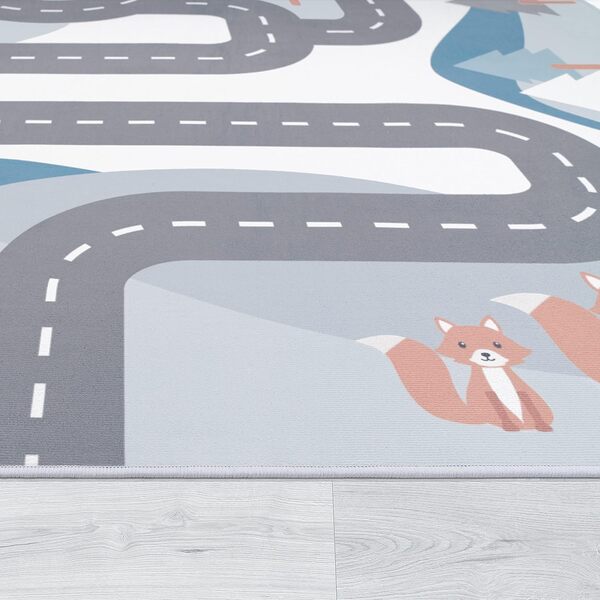 Paco Home Tapis Enfant, Tapis Chambre Jeu Garçon Fille Moderne Antidérapant, Dimension:200x290 cm, Couleur:Crème