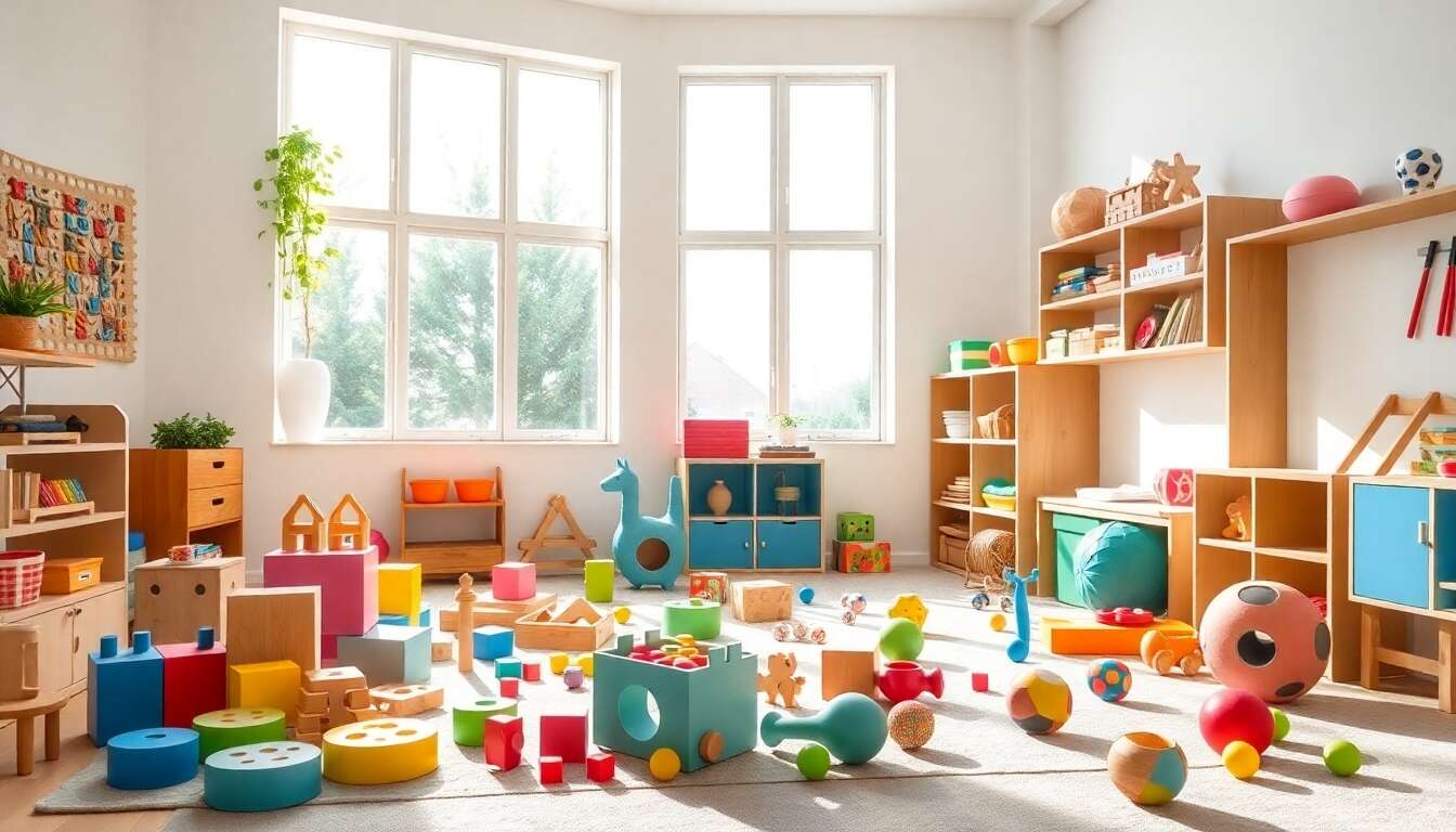 Jouets pour d&eacute;velopper les sens et la motricit&eacute;
