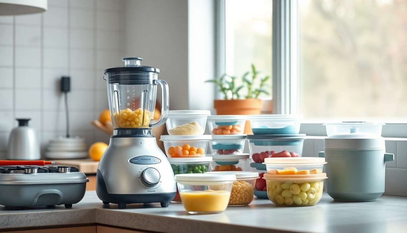 Le mat&eacute;riel indispensable pour cuisiner les repas de b&eacute;b&eacute;