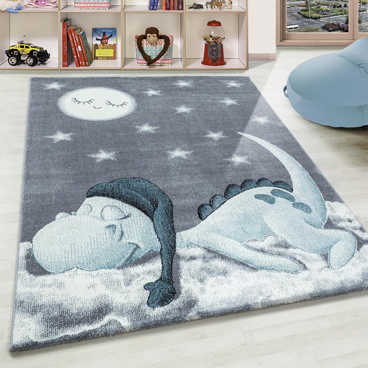 Avis sur le tapis pour enfants dinosaure bleu 160 x 230 cm