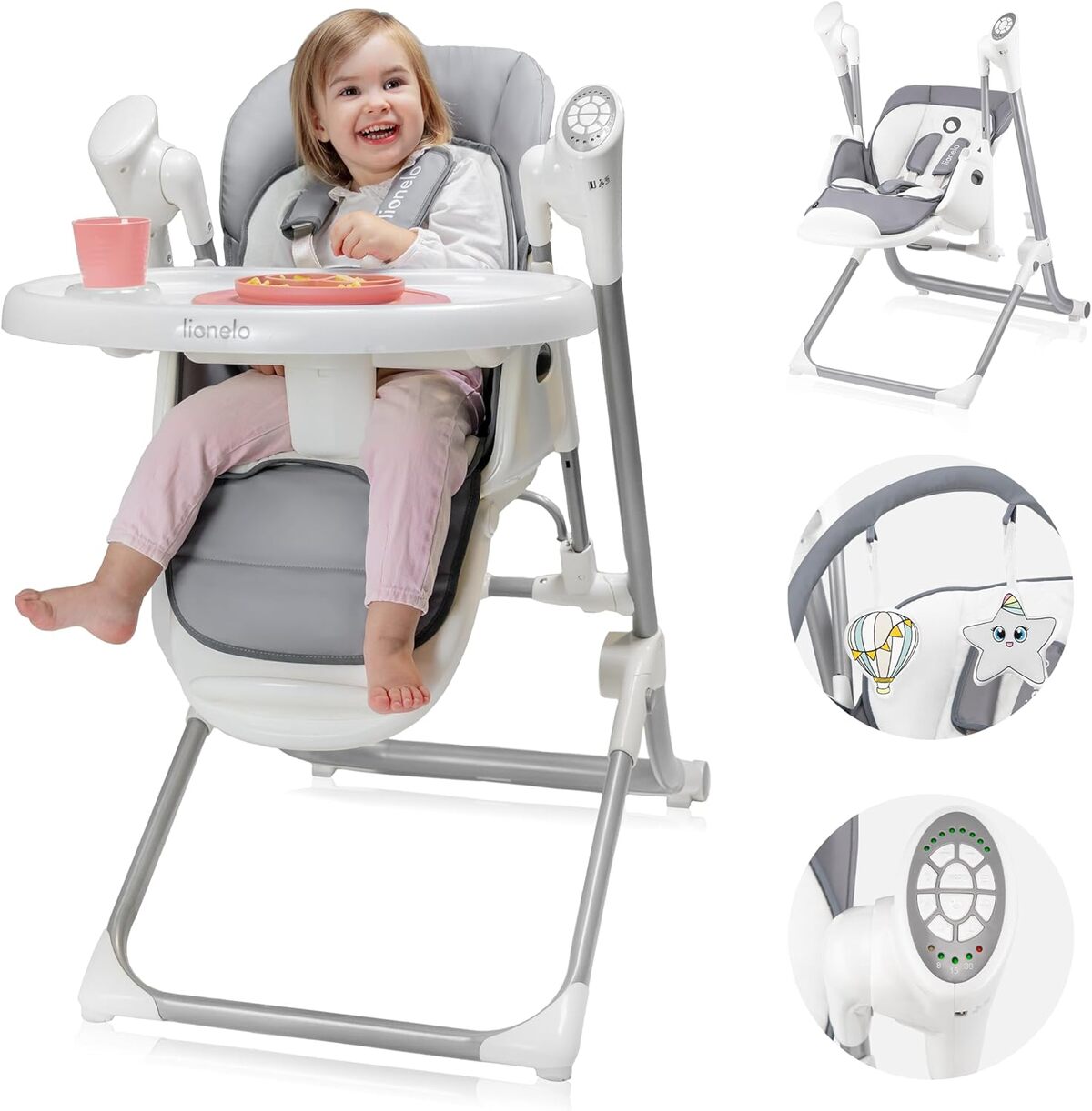 Test de la chaise haute Lionelo Niles 2 en 1 pour bébés et enfants