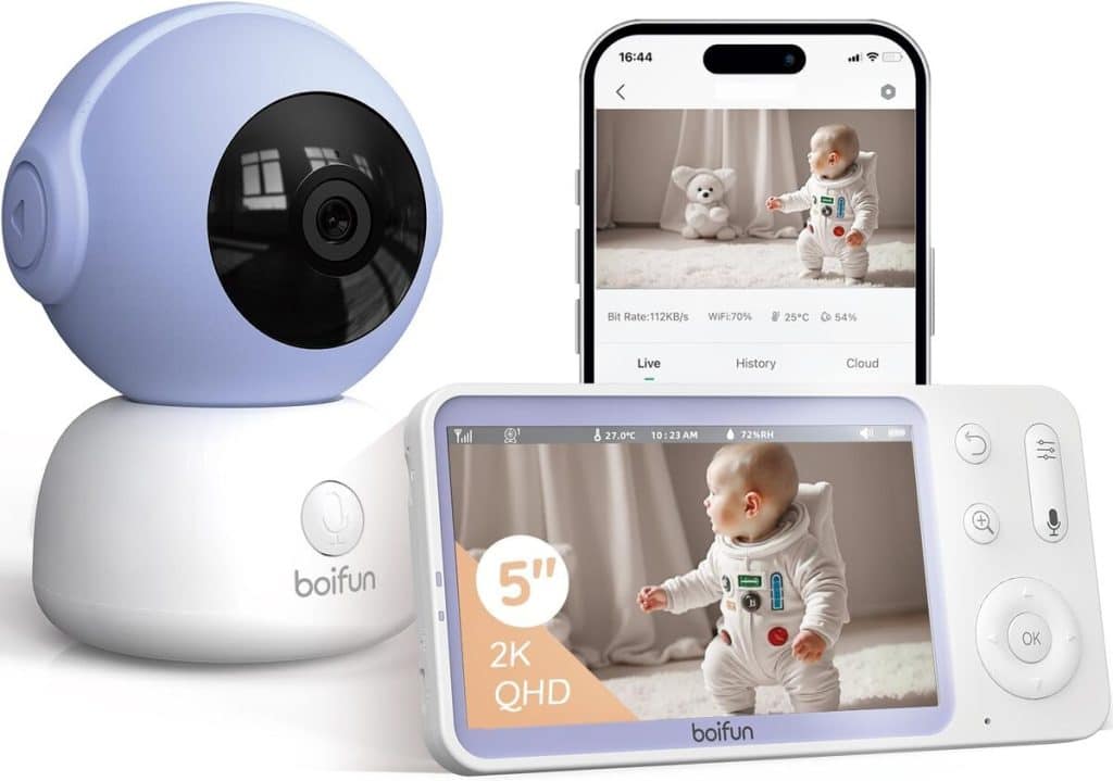 Test du babyphone BOIFUN 2K : sécurité à 360°