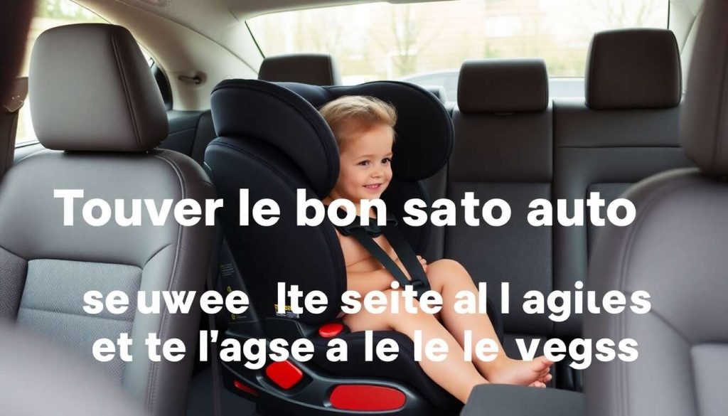 Trouver le bon siège auto selon l’âge et le poids