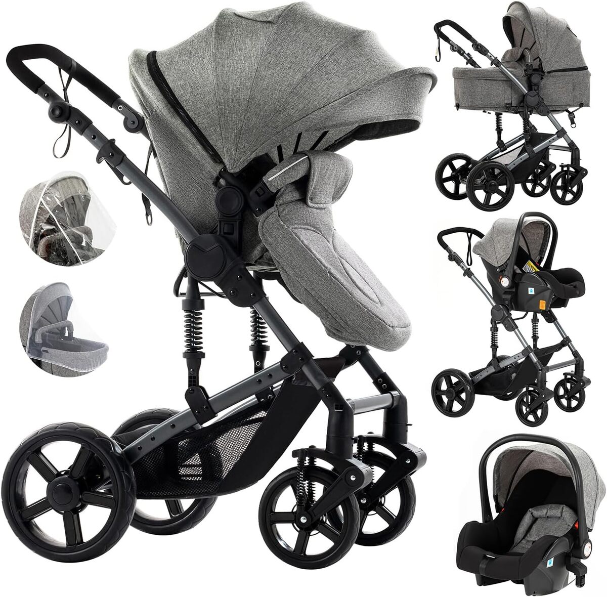 Test de la poussette Aveainelle 3 en 1 : praticité et polyvalence