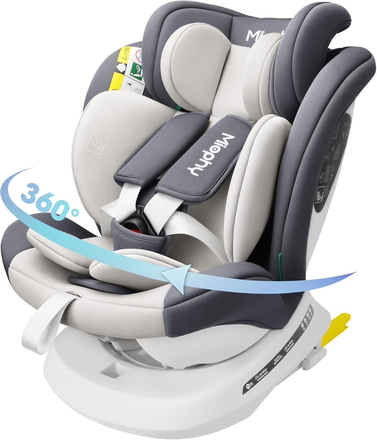 Test du siège auto Miophy I-Size Isofix pivotant 360°