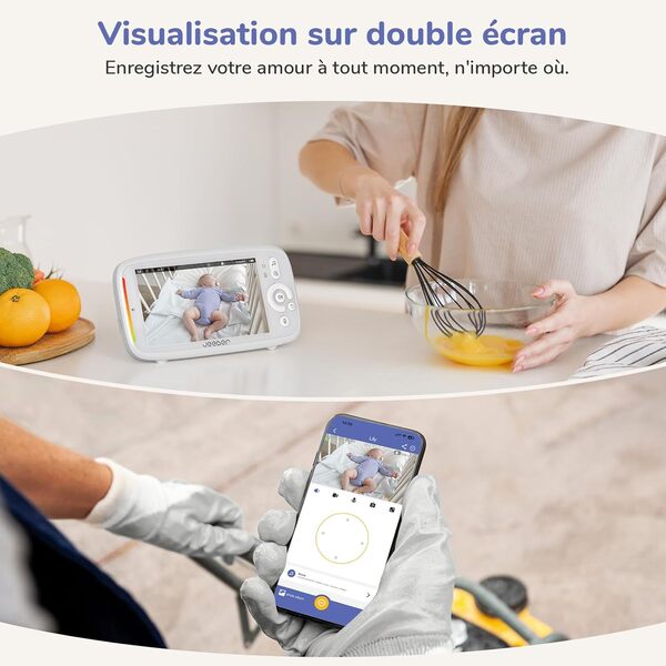 2K/3MP Babyphone Caméra Bébé, 5