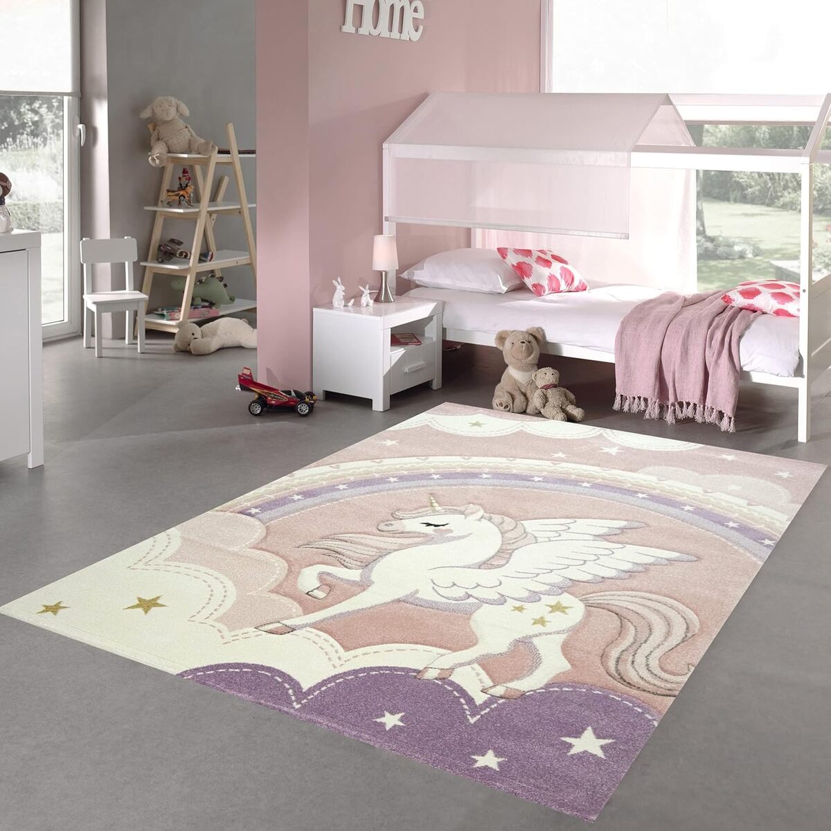 Avis sur le tapis enfant Teppich-Traum licorne arc-en-ciel