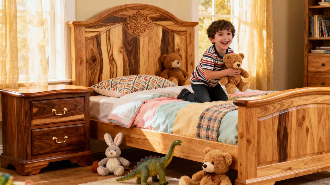 Quelle essence de bois massif choisir pour la chambre d'enfant ?