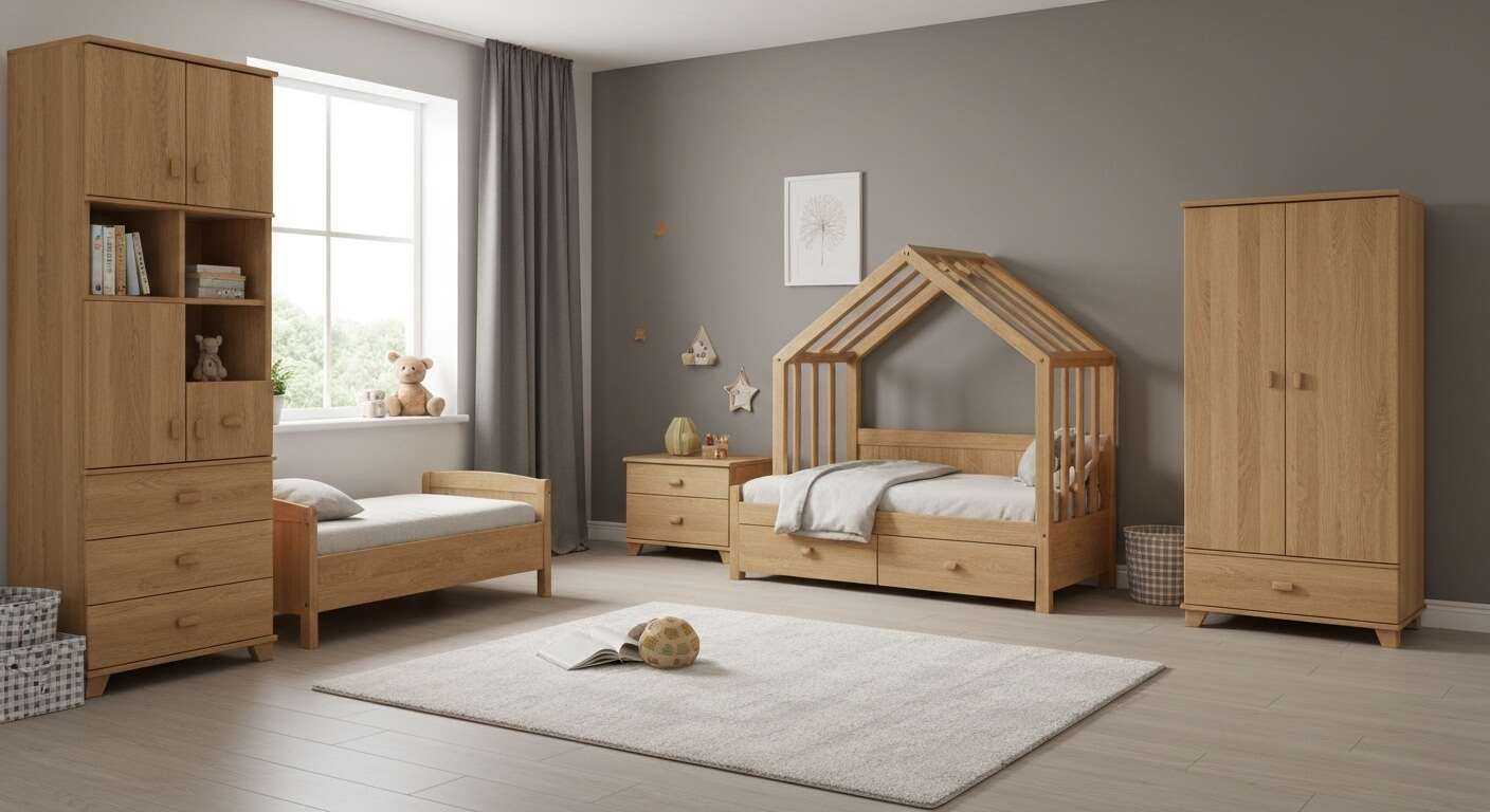 Ch&ecirc;ne, h&ecirc;tre ou pin : quelles diff&eacute;rences pour une chambre d'enfant ?