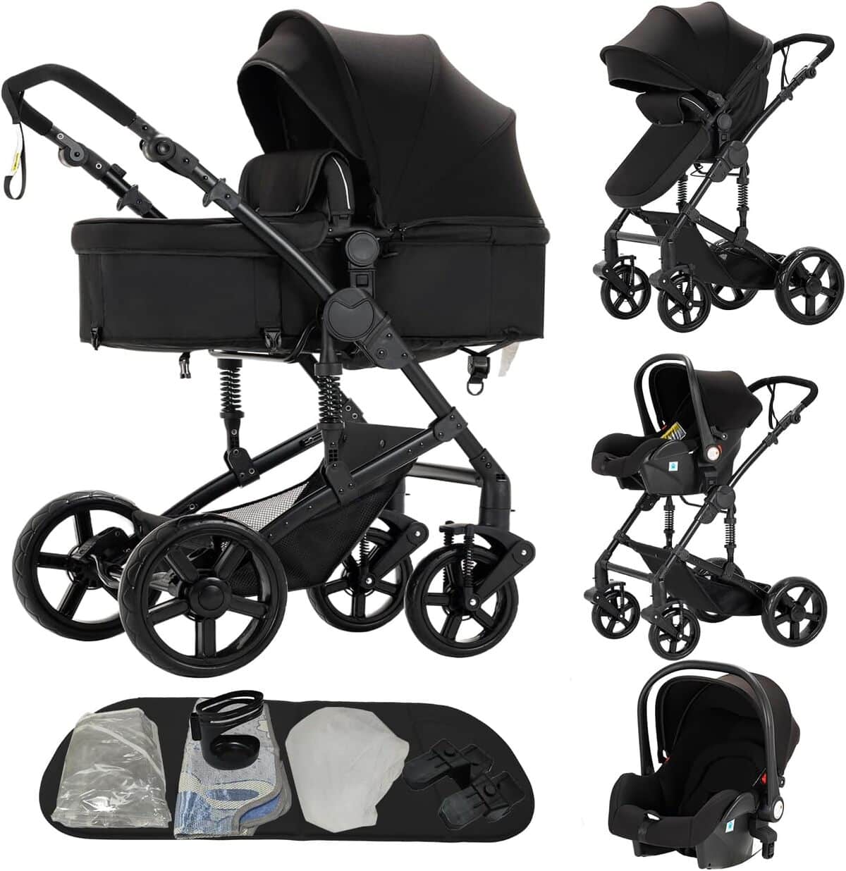 Test Reenborn Poussette 3 en 1 : cadre aluminium et pliage en un clic