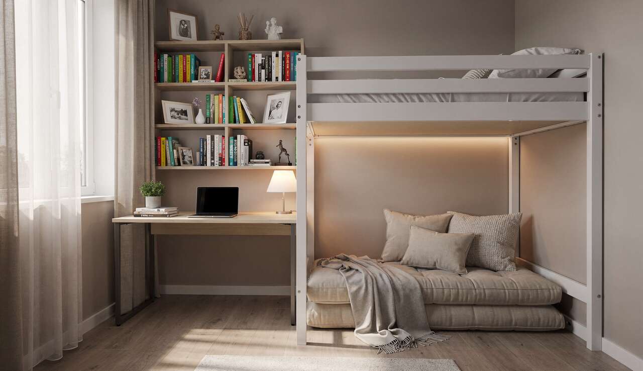 Comment aménager l'espace sous un lit mezzanine ?