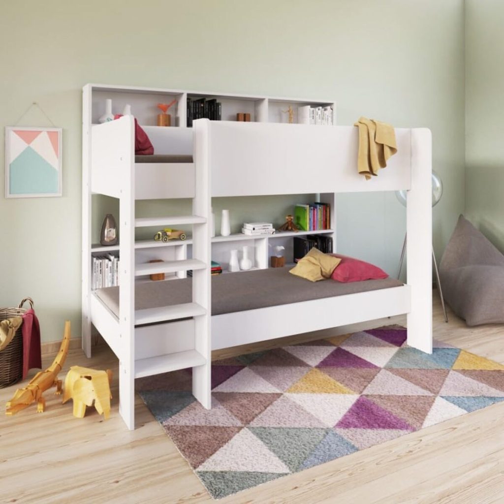 Test du lit superposé LUCKY 90x190 avec sommiers blanc