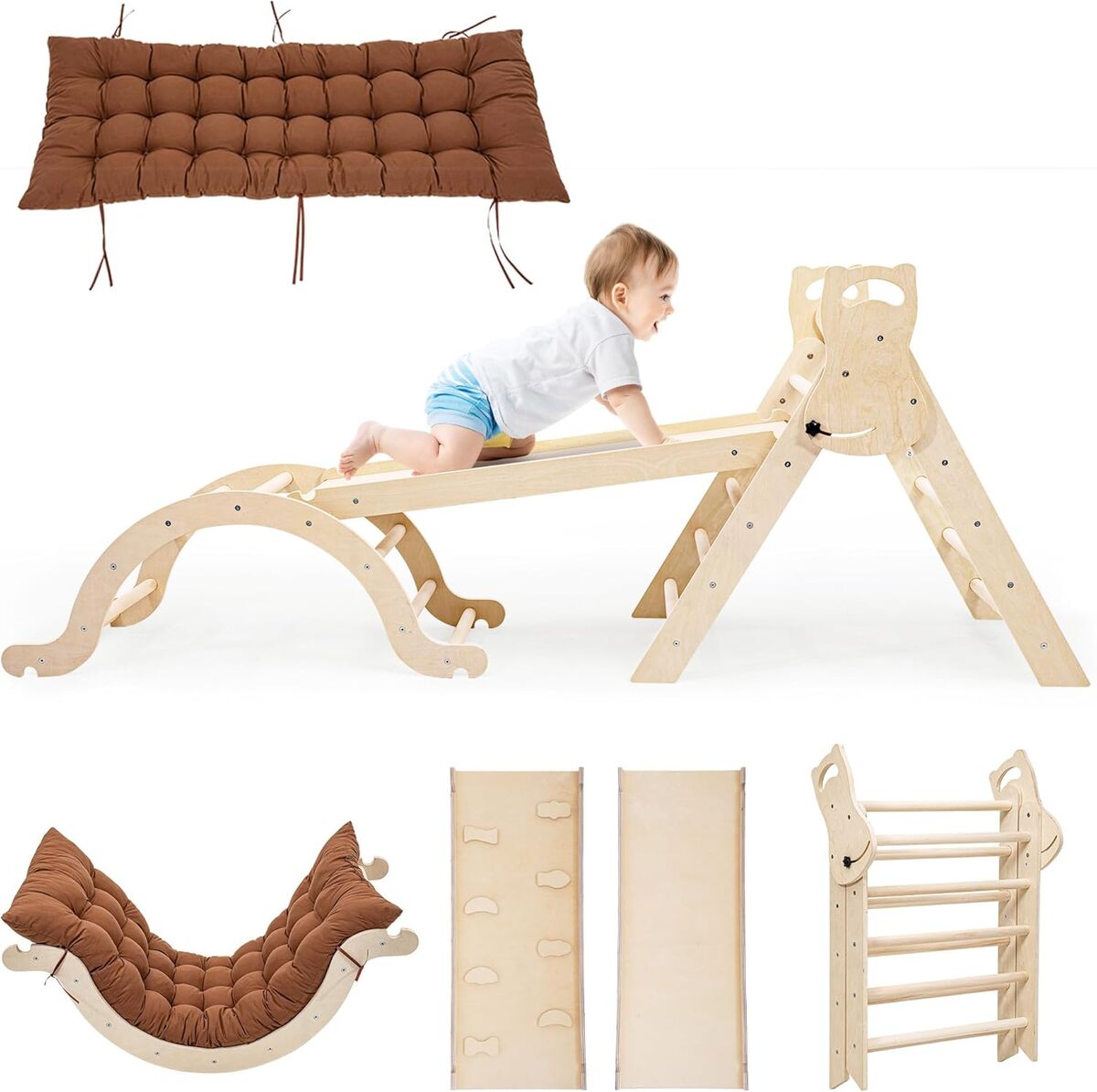 Test du triangle d'escalade Yrthe Voitom : motricité 7 en 1 pour bébés