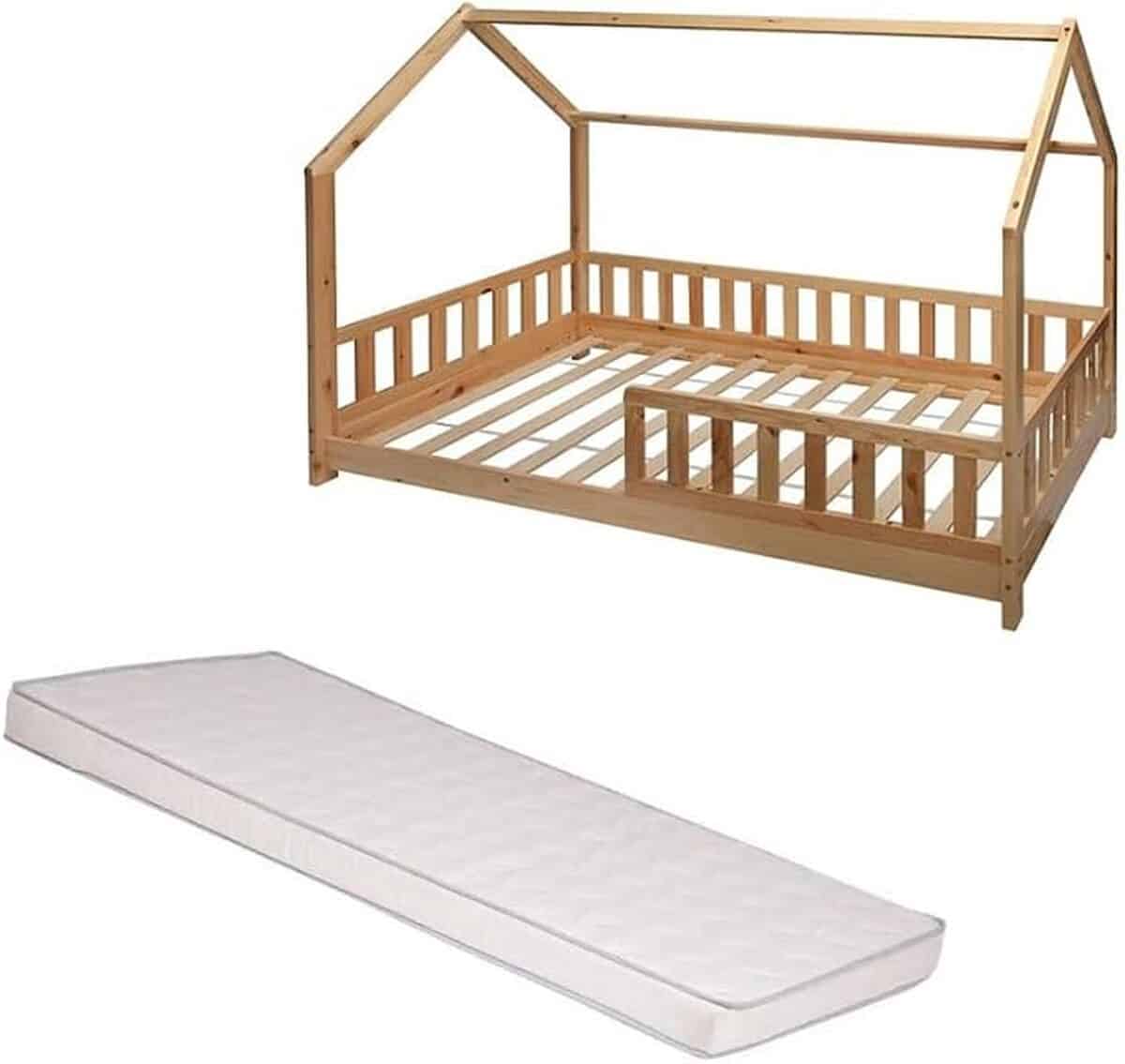 Test : ensemble lit cabane enfant Laïba Oasis 90x190 cm
