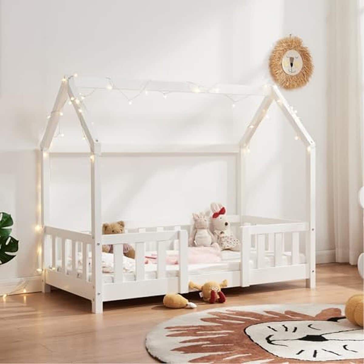 Test : lit cabane en bois de pin pour enfant [en.casa]