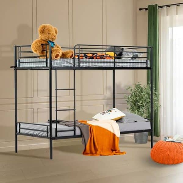 Optez pour le lit superposé MEUBLE COSY : un choix parfait alliant style industriel et ergonomie pour chambre enfant et adulte