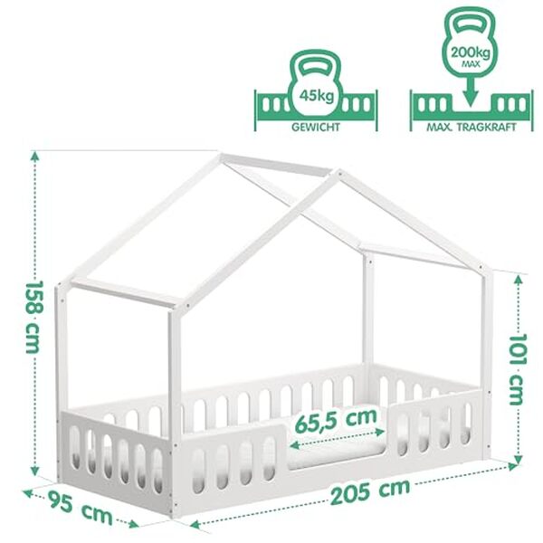 Découvrez notre avis sur le lit maison Janne 2en1, transformable et idéal pour les chambres d'enfants, dimensions 90x200 cm : le choix pratique pour évoluer avec votre enfant.