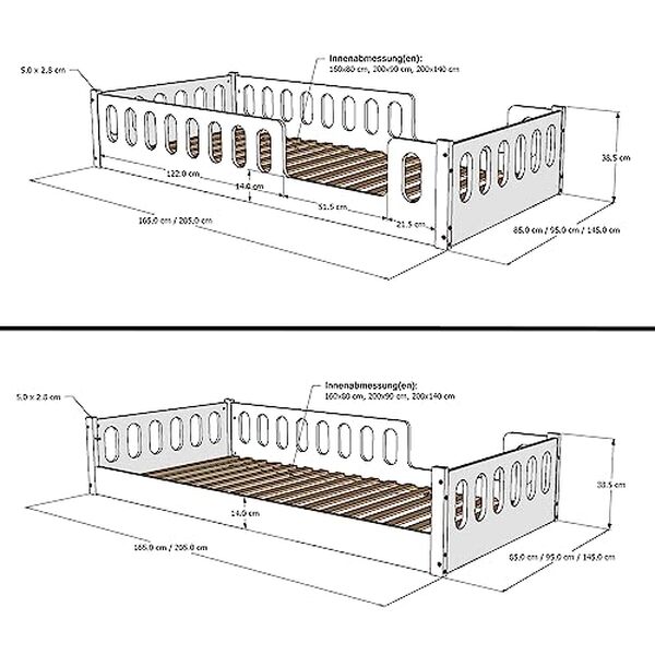 Découvrez notre test complet du lit enfant Monte 2en1 CADANI blanc avec barrière amovible. Dimensions 90x200 cm et sécurité optimale pour votre enfant.