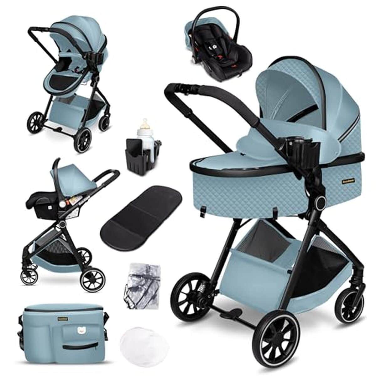 Test de la poussette combinée 3-en-1 GaGaDumi SoHo : légère et pratique