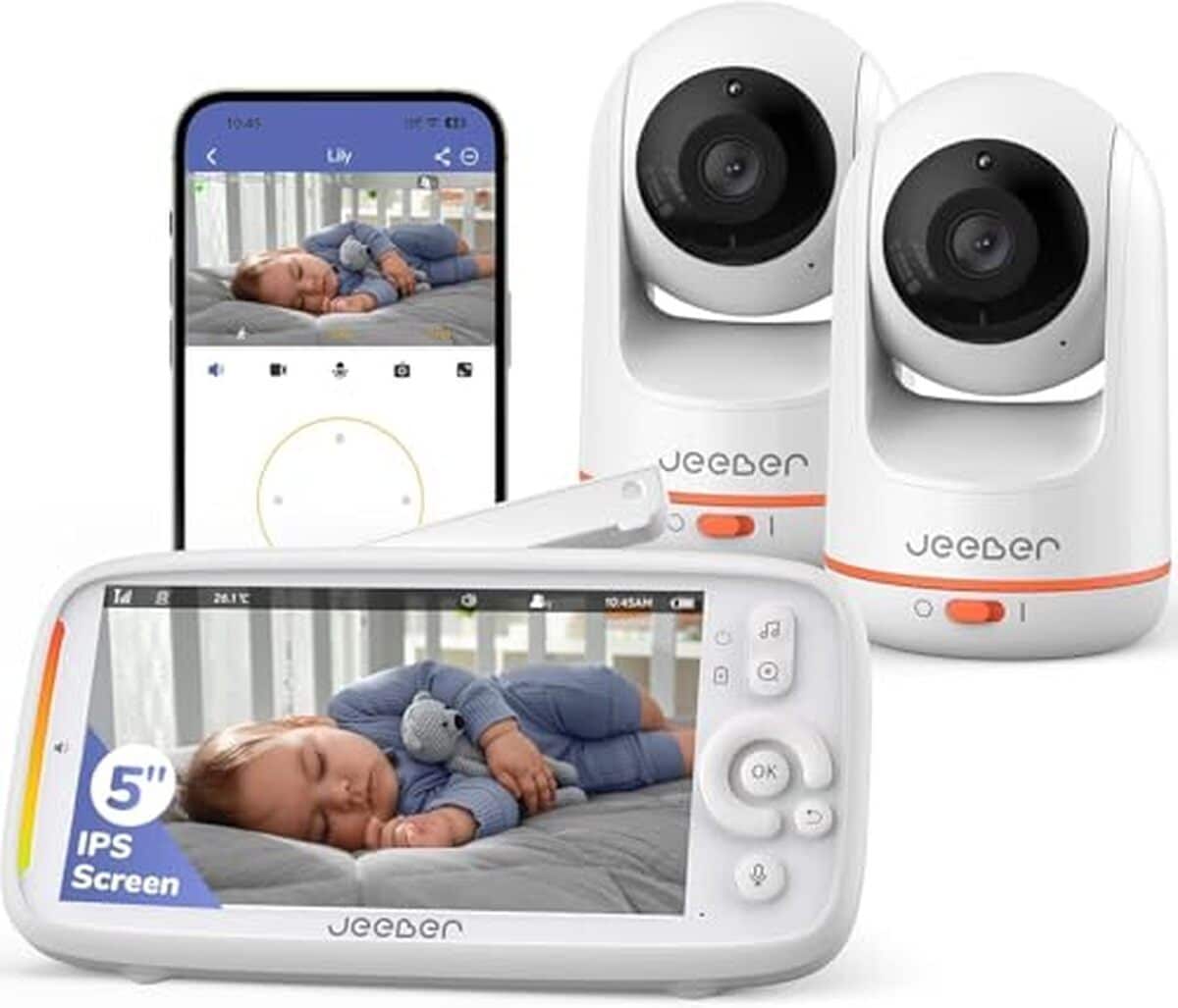 Test du babyphone jeeber 2K : vision nocturne et détecteurs intelligents