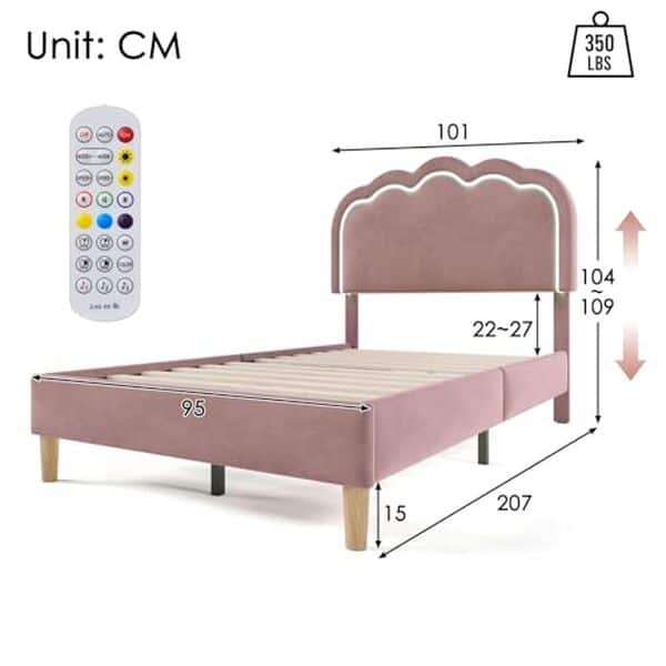 Découvrez notre test approfondi du lit rembourré Sweiko 90 x 200 cm en velours, équipé de LED, pour un design moderne et un confort inégalé.