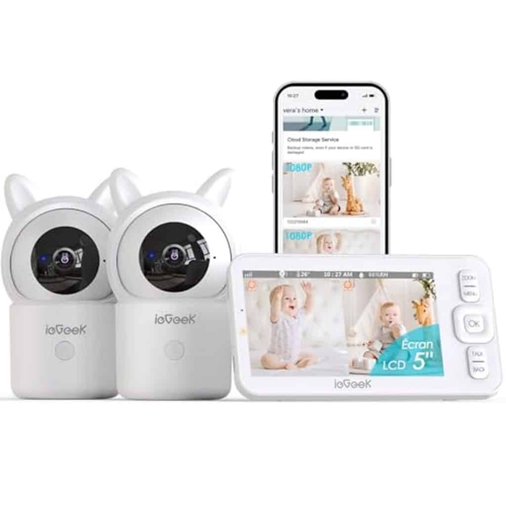 Test du babyphone 1080P ieGeek : surveillance avancée avec caméras PTZ et alertes intelligentes