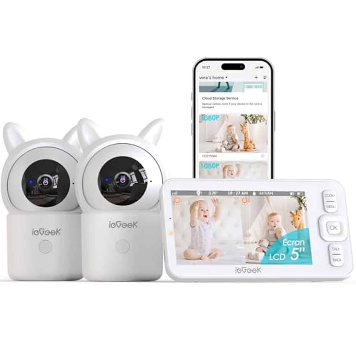 Test du babyphone 1080P ieGeek : surveillance avancée avec caméras PTZ et alertes intelligentes