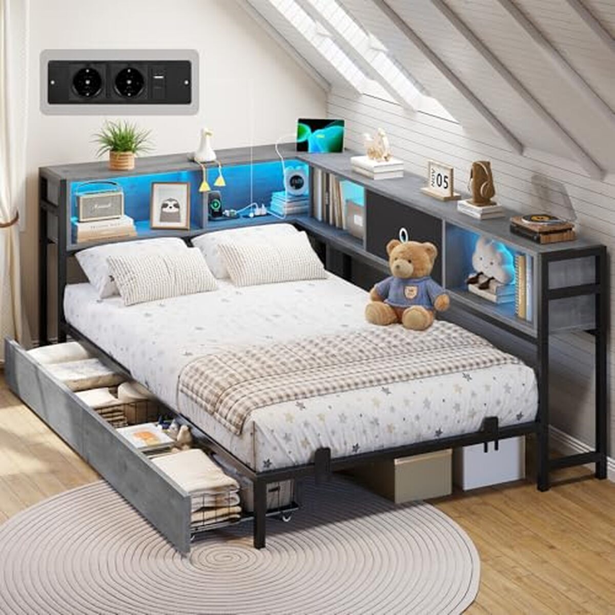 Test du canapé-lit Dictac 90x200 avec LED et rangement