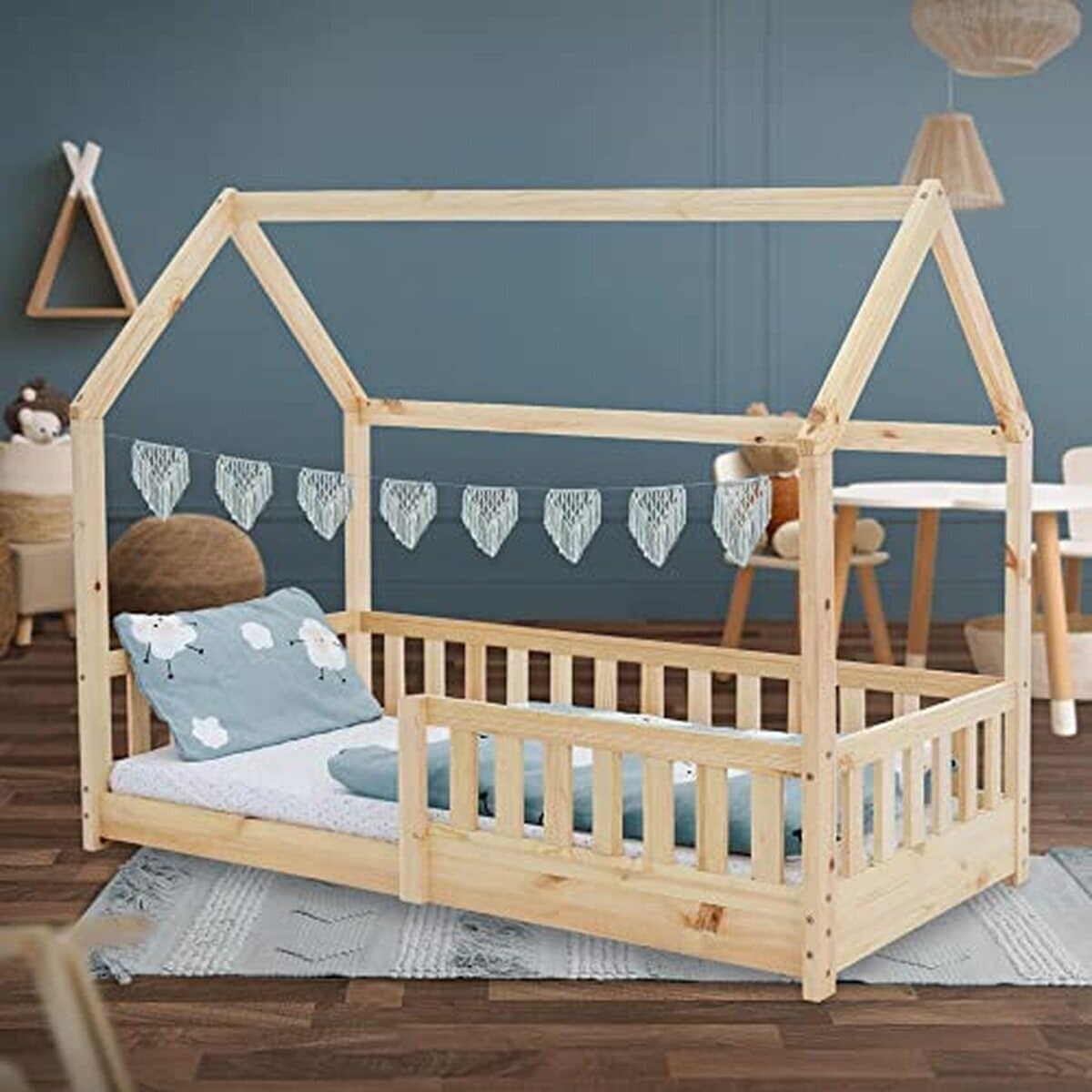Test du lit cabane ML-Design 80x160 cm en bois massif